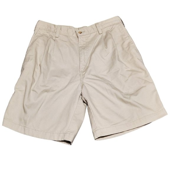 Carhartt Light Khaki Work Shorts RN#‎ 14806 Size 34 Workwear - Picture 1 of 7